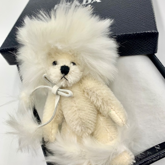 PRADA Mohair Snow Queen Bear keyring/bag charm - Picture 8 of 8